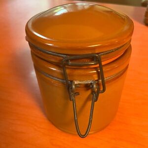 Vintage Italian Ceramic Crock with Lid  Rubber Gasket Stamped
